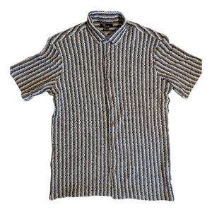 Striped Button-Up Shirt